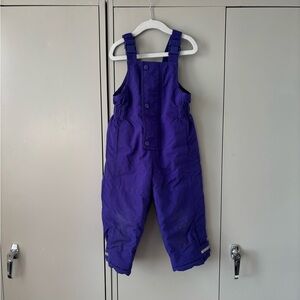 Hanna Andersson Kids Purple snow suit overalls size 100 (3-4) heavy duty warm